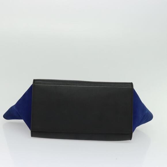 CELINE Trapeze Hand Bag Leather Beige Gold - Picture 9 of 13